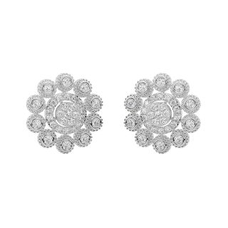 Keily Round Diamond Stud Earrings